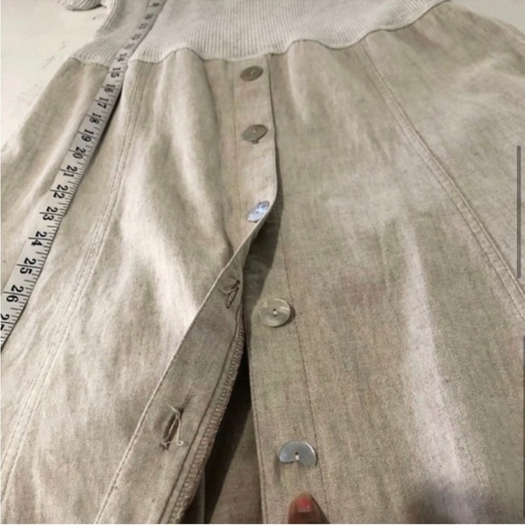 STUDIO EASE maxi button from the waist down short sleeve dress XXS - Picture 7 of 12